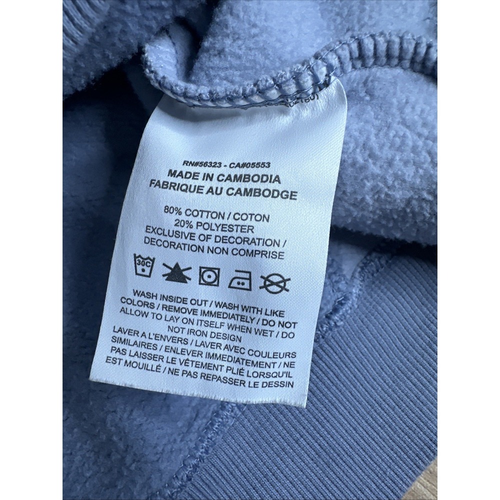 Nike Air Women's Cropped‎ Pullover Sweater Size Large Blue - Picture 8 of 12